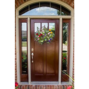 Nearly Natural 22 in. Spring Floral Wreath