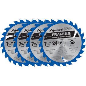 Avanti Pro 7-1/4 in. x 24-Teeth Framing Saw Blade (4-Pack)