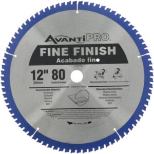 Avanti Pro 12 in. x 80-Teeth Fine Finish Saw Blade (2-Pack)