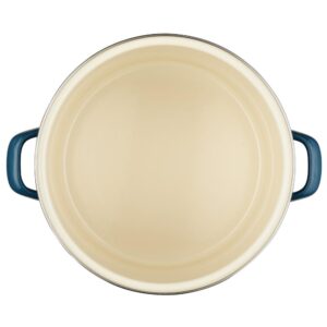 Ayesha Curry Home Collection 12 qt. Steel Nonstick Stock Pot in Twilight Teal with Lid