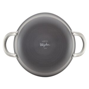 Ayesha Curry Home Collection 4.5 Qt. Hard Anodized Aluminum Covered Saucepot