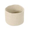 Noble House Derry Round Knitted Cotton Thread Sundries Basket, Beige