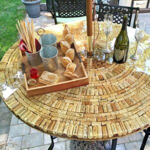 Benzara Galvanized Metal Gray Color Cutlery Holder with 3-Buckets and Ring Holder