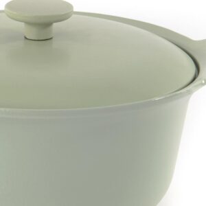BergHOFF Ron 4.4 qt. Cast Iron Stock Pot in Green with Lid