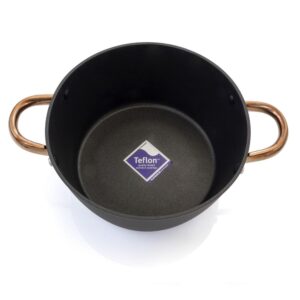 Oster Allsberg 10-Piece Aluminum Nonstick Cookware Set in Black and Bronze
