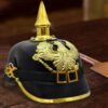 Benzara Black and Gold Imperial Prussian Helmet