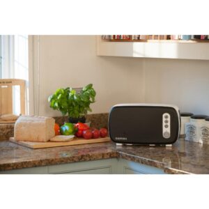 BergHOFF Seren 2-Slice Black Long Slot Toaster