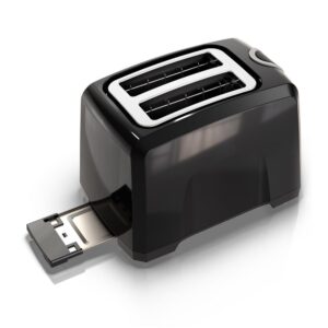 BLACK+DECKER 2-Slice Black Toaster