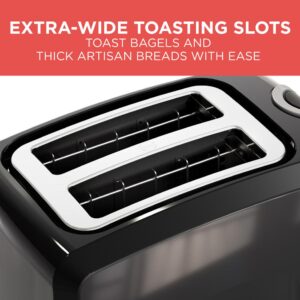 BLACK+DECKER 2-Slice Black Toaster