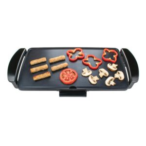 Brentwood Appliances 27 sq. in. Black Nonstick Electric Griddle with Drip Pan