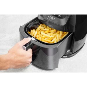 CASO 3.2 qt. Black Air Fryer with Barbecue Accessories