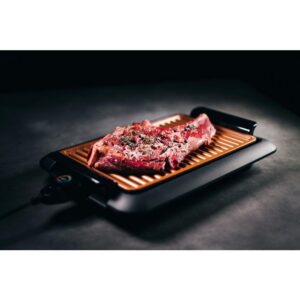 Gotham Steel 224 sq. in. Black Copper Non-Stick Ti-Ceramic Electric Smoke-less Indoor Grill