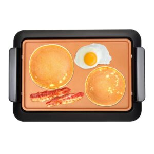 Gotham Steel 234 sq. in. Black Copper Non-Stick Ti-Ceramic Smoke-less Electric Indoor Grill & Griddle