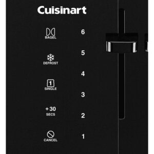 Cuisinart Touchscreen 4-Slice Black Wide Slot Toaster