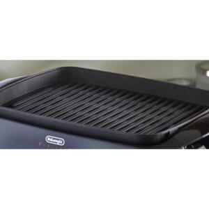 DeLonghi Perfecto Healthy 192 sq. in. Black Aluminum Indoor Grill with Lid