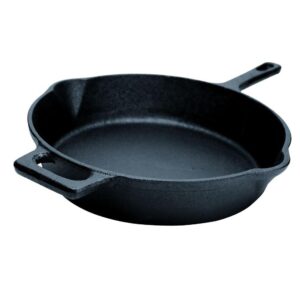Ecolution Farmhouse 9.5 in. Cast Iron Frying Pan in Black