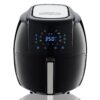 GoWISE USA 8-in-1 5.8 Qt. Black Electric Air Fryer with Recipe Book