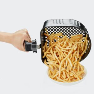 GoWISE USA 4 qt. Black Electric Air Fryer with See Through Window and 8-Presets