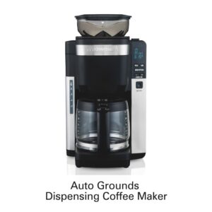 Hamilton Beach 12-Cup Black Auto Grounds Dispensing Coffee Maker