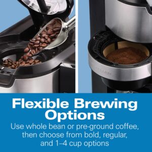 Hamilton Beach 12-Cup Black Programmable Grind and Brew Coffee Maker