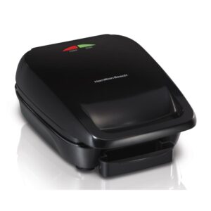 Hamilton Beach 60 sq. in. Black Removable Plate Indoor Grill with Removable Cooking Plates