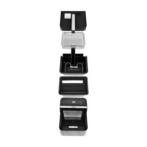 KALORIK 3.5 Qt. Black 2-in-1 Digital Deep and Air Fryer