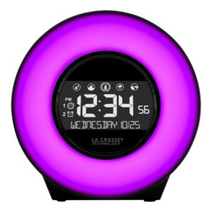 La Crosse Technology Color Mood Light Alarm Clock with Nature Sounds