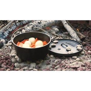 Lodge 8 Qt. Cast Iron Deep Dutch Oven with Lid and Bail Handle