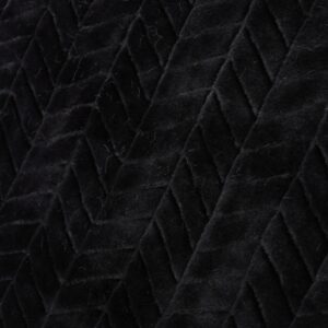 Noble House Toscana Black Faux Fur Throw Blanket