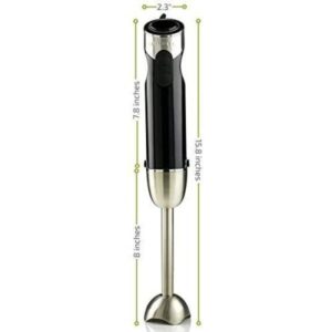 Ovente 6-Speed Black Immersion Blender