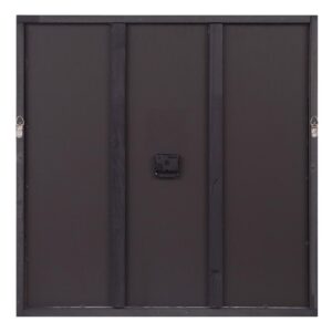 Pinnacle Modern Square Black Wall Clock