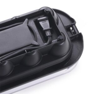 Presto 12-Egg Easy Store Electric Egg Cooker Black Base with Clear Cover