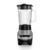BLACK+DECKER Multi-Function 48 oz. 4-Speed Black/Silver Blender with Glass Jar