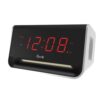Equity by La Crosse 5.5 in. x 3.15 in. LED Alarm Clock with Bluetooth and USB Port - Red