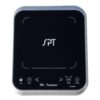 SPT 1650-Watts 8 in. Single Burner Induction Cooker (Silver/Black) with 3.5L Induction Ready Pot w/ Glass Lid
