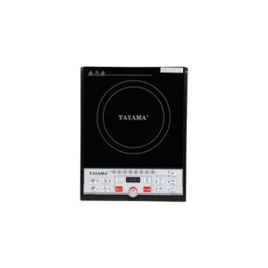 Tayama Single Burner 8 in. Black Induction Hot Plate with Shabu Cooking Pot