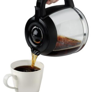 BLACK+DECKER 12-Cup Programmable Stainless Steel Drip Coffee Maker with Glass Carafe