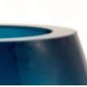 Badash Crystal 8 in. Samantha Cobalt Blue European Mouth Blown Thick Walled Decorative Vase