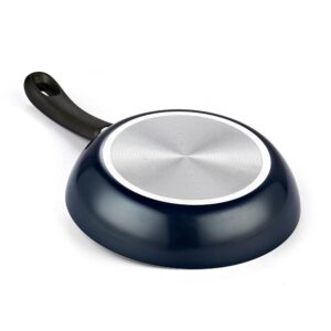 Cook N Home 2-Piece Aluminum Nonstick Saute Pan Set in Blue
