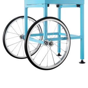 Great Northern Flufftastic Commercial Blue Cotton Candy Machine with Cart