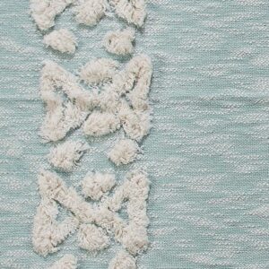 LR Resources Soft Aztec 50 in. x 60 in. Sky Blue Decorative Throw Blanket