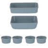 Mason Cash Classic 6-Piece Blue Bakeware Set