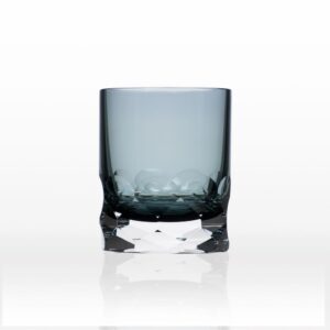 Rolf Glass Vienna 7 oz. Smoke Blue Old-Fashioned (Set of 2)