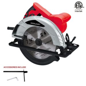 Boyel Living 12 Amp Corded 7-1/4 in. Circular Saw with Wide Cutting Range and Blade Guard