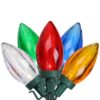 Brite Star 100-Light LED Transparent Multi Color C9 Christmas Lights with Green Wire