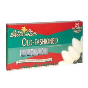 Brite Star 25-Light Frosted White Old Fashioned Lights (Set of 2)