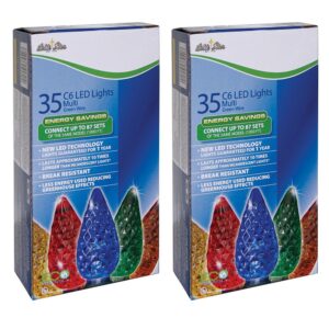Brite Star C6 35-Light LED Multicolor Lights (Box of 2)