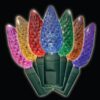 Brite Star 35-Light Multi-colored Faceted C6 LED Light Set (Set of 2)