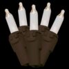 Brite Star 300-Light (2x150-Light) Clear String to String Light Set, Brown Wire