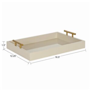 Kate and Laurel Lipton 17 in. x 3 in. x 12 in. Brown Decorative Wall Shelf
